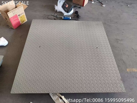 1.2x2m 3t Digital Industrial Plataforma de aço carbono Balanças de piso