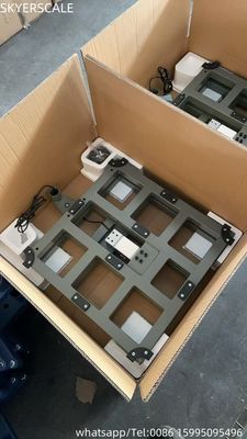 Balança de Peso de Plataforma Pesada Balanças Eletrônicas Digitais de Pesagem 500x500mm 300Kg Com Retrovisor