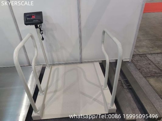 Escala de cadeira de rodas médica Sala de diálise do hospital Sala de reabilitação Escala de peso com Bluetooth RS232 opcional
