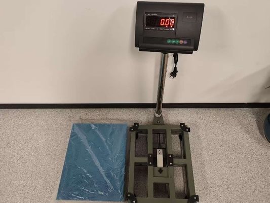 300 x 400 mm Escala de plataforma de banco eletrônico Proteção contra sobrecarga de aço carbono Capacidade de 100 kg