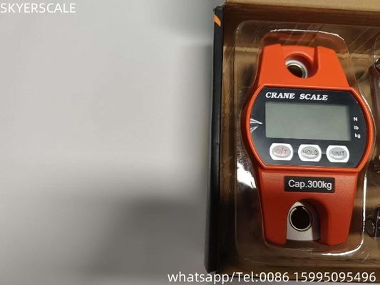 300 kg de aço motorizado Escala eletrônica de guindaste Escala digital pendente 3 * AA Bateria seca Bateria