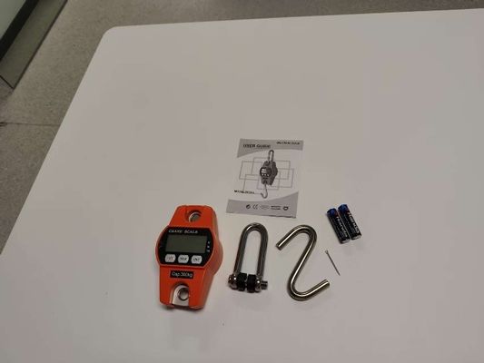 300 kg de aço motorizado Escala eletrônica de guindaste Escala digital pendente 3 * AA Bateria seca Bateria