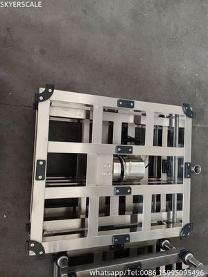 Escala de plataforma eletrônica digital de aço inoxidável impermeável 500kg Escala de banco LCD Display OEM personalizável