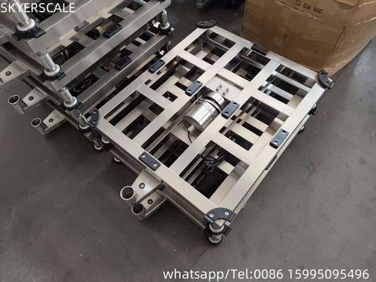 Escala de banco digital resistente à água Aço inoxidável 500x600mm 500kg Pesagem Escala de impressão LED Indicador eletrônico