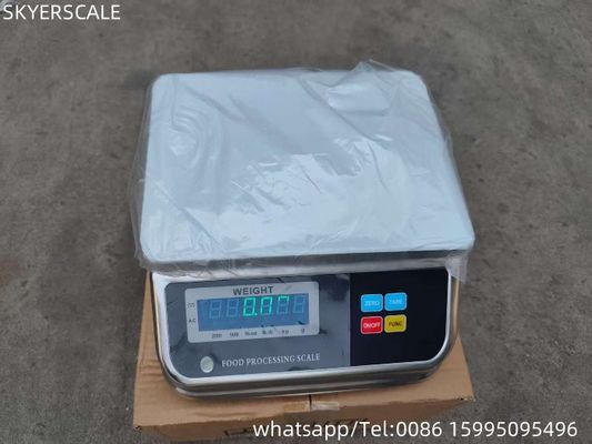 15kg Pesos de medição de aço inoxidável à prova d'água Escala de alimentos do mar