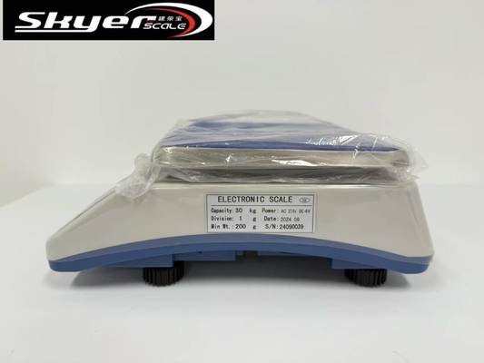 Balança Digital de 30kg com Plataforma de Aço Inoxidável e Visor LCD