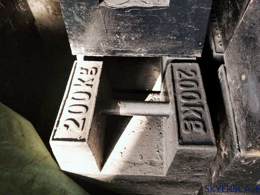 Peso do ensaio de calibração de ferro fundido