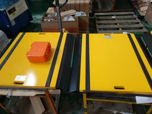Sobrecarregar o veículo do multi-eixo escala com perfil baixo que o eixo portátil pesa almofadas roda escalas