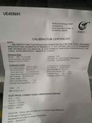 Corrosão da prova de óleo da pilha de carga da máquina do peso do feixe H8C -2t da tesoura de Zemic anti