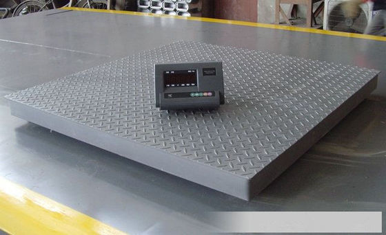 Escala de plataforma 1200×1500mm da placa do verificador 3 de 5t do assoalho toneladas de escalas de peso