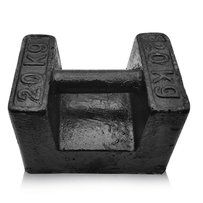 Pesos empilháveis padrão do ferro fundido 20kg de OIML para o peso do bloco do guindaste